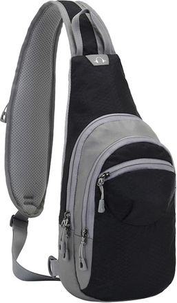 Generic Men Women Outdoor Shoulder Bag Zipper Single Shoulder Crossbody Bag Cycling Sports Bag Chest Bag Mountaineering Travel Small Backpack Small Shoulder B