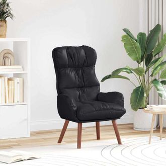vidaXL Sedia rilassante Nero 69 x 74 x 93 cm Pelle sintetica - Vidaxl