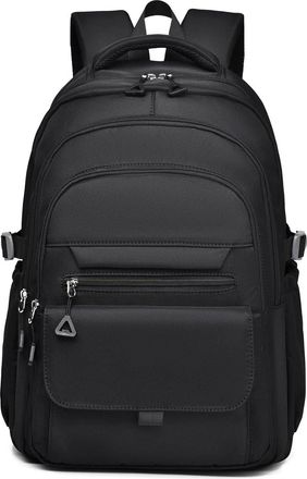 Generic Unisex Fashion Backpack, Waterproof Travel Bag, Large Capacity Design School Bag, Suitable for Pens, Stationery, Study Books (Black,29 x 13 x 44 cm / 