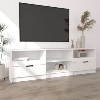 Berkfield Home TV Cabinet White 150x33.5x45 cm Engineered Wood