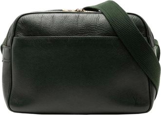 Louis Vuitton Pre-owned Cross Body Bags, female, Green, Size: ONE SIZE Pre-owned Leather Messenger Bag