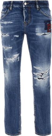 Dsquared2 Blue Slim Mid Rise Jeans