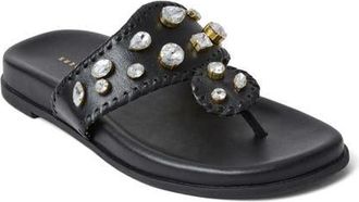 Jack Rogers Jacks Jewel Sport Flip Flop in Black at Nordstrom, Size 9.5