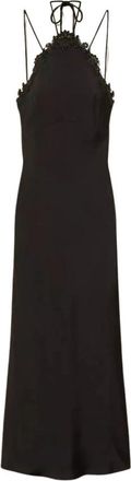 Twinset Gowns - Dames - Avondkleed - Zwart - L - Polyester - Kleedjes