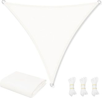 Woltu Woltu - Lona Impermeable Multiusos Para Exterior 5x5x5m De 200 G/m&sup2; Cubre Ojales Crema