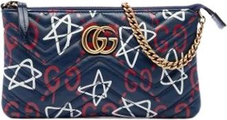 Gucci Pre-owned Wallet on Chain - - Pre-owned - Donna - Blu - ONE SIZE
