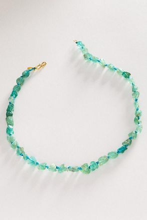 Hermina Athens Teal Pebble Necklace