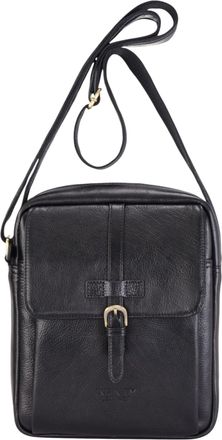 Infinity Leather Genuine Leather Tan Vintage Crossbody Messenger Travel Bag - Ashby