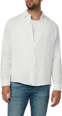 Joe's Cedric Cotton Gauze Button-Up Shirt in Optic White at Nordstrom Rack, Size Xx-Large