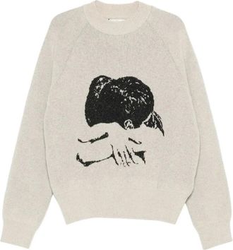 Carne Bollente Truien & Vesten, Heren, Beige, XS, Wol, Your Warm Embrace Sweater