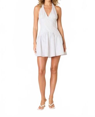 Nia Ollie Mini Dress In White