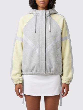 The Attico Bomber con cappuccio The Attico in cotone color-block