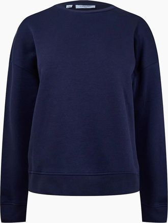 Calvin Klein Womens Crew Neck Regular Fit Sweatshirt - Navy - Size: 10