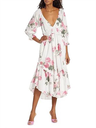 LoveShackFancy Firefly Dress In Paradise Pink