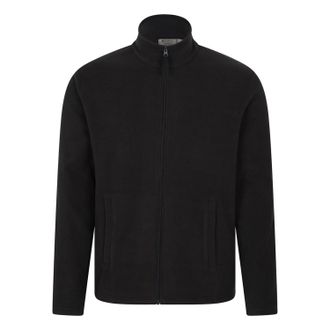 Mountain Warehouse Heren Raso Full Zip Fleece Top (Zwart)