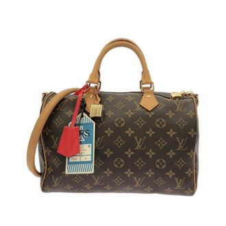 Louis Vuitton Marron Coated Canvas Boston Bag (Pre-Owned)