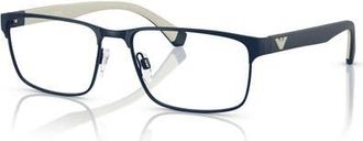 Emporio Armani 58mm Rectangle optical glasses in Blue at Nordstrom