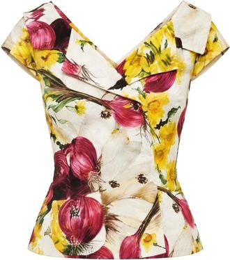 Dolce & Gabbana Camicetta a maniche corte - - Blouses & Shirts - Donna - Multicolore - S