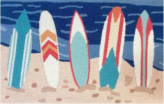 The Rug Market Surfboards Beach 24X36in Doormat