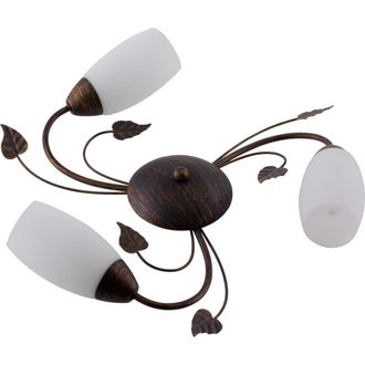 Nowa Globo - Plaf&oacute;n - Venezia - Marr&oacute;n - Vidrio - &Oslash; 50cm - E14