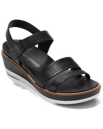 Cole Haan Og Peyton Flatform Leather Wedge Sandal
