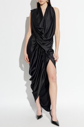 Vivienne Westwood Dress With A Decorative Neckline, Womens, Black