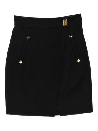 Elisabetta Franchi button-detailed mini skirt - Black