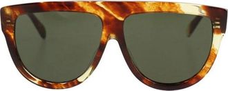 Celine Tortoiseshell Geometric Sunglasses - Brown