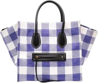 Celine Pre-owned Phantom Tote Bag - Dames - Vintage Shopper - Blauw - ONE Size - Leer - Vintage