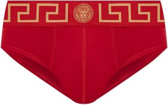 Versace Ondergoed, Heren, Rood, 3Xl, Katoen, Cotton-Jersey Slips