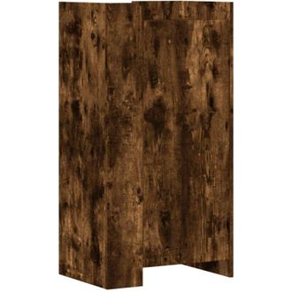 vidaXL Shoe Cabinet Smoked Oak 52x37.5x100 cm Engineered Wood Vidaxl