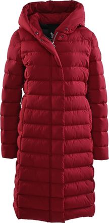 Fuchs Schmitt Steppmantel FUCHS SCHMITT Steppkurzmantel, Damen, Gr. 50, rot, Web, Obermaterial: 100% Polyester, clean, unifarben, regular fit lang, Rundhals, einges