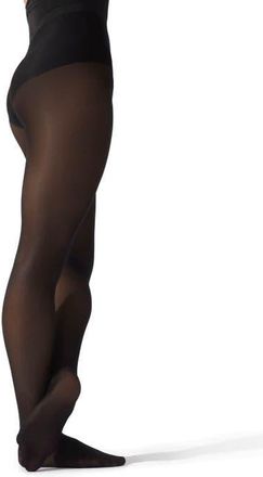 Capezio Ultra Shimmery Footed Tight in Black at Nordstrom, Size Small