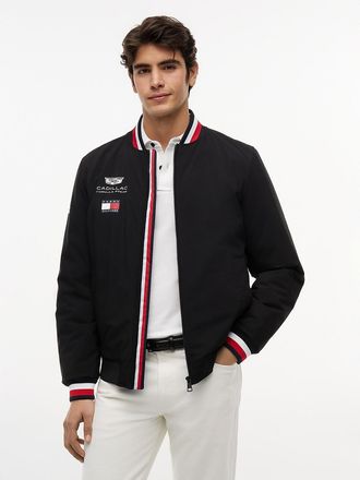 Tommy Hilfiger Mens Tommy x Cadillac F1 Team Replica Bomber - Black - XXS
