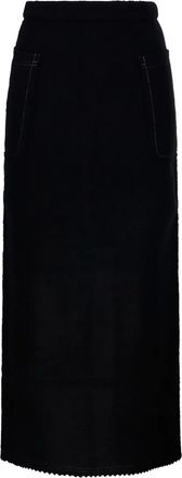 Max Mara Gebreide maxi-rok - Zwart