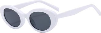 Generic Mens Outdoor Vacation Sunglasses Commuter Womens Sports Sun Glasses(White)