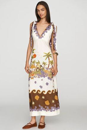 Alemais Island Cove Linen Dress