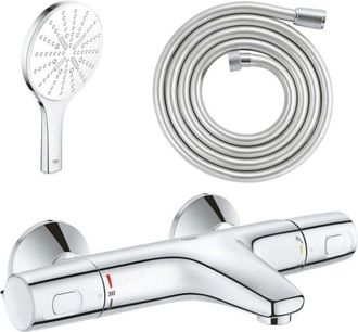 GROHE Mezclador De Ba&ntilde;o-ducha Grohe Precision Trend Con Ducha De Mano Vitalio Smartactive 150 De 3 Chorros Y Flexo De 200 Cm