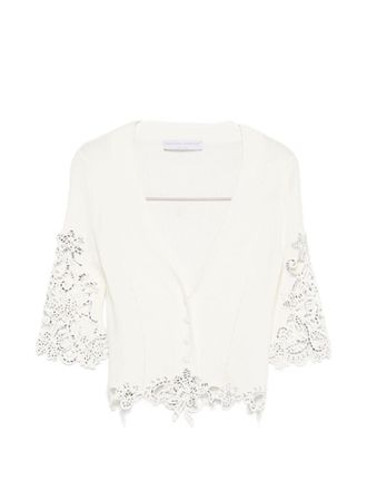 Ermanno Scervino Embroidered Cotton Cardigan