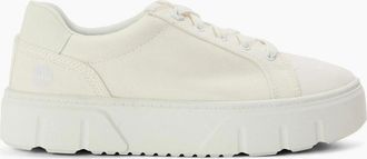 Timberland Womens Canvas Low Top Sneakers with Lace Up - White - Size: 7.5