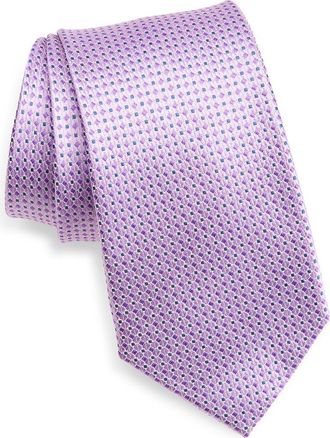 Nordstrom Jacquard Silk Tie in Purple at Nordstrom