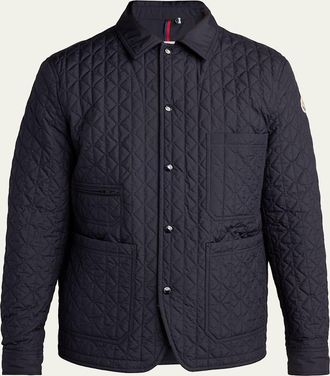 Moncler Mens Logo Quilted Jacket