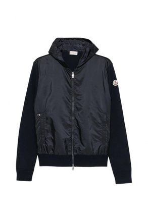 Moncler HYBRID HOODED CARDIGAN Size: XXL, colour: NAVY