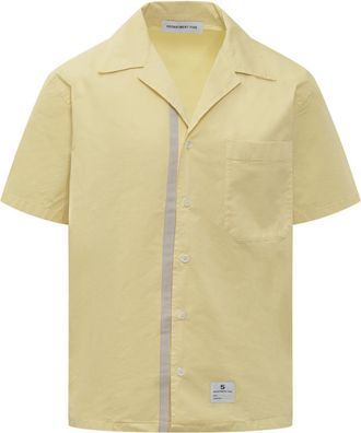 Department Five Yellow Relaxed Solid Shirt