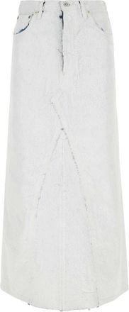 Maison Margiela White Denim Skirt