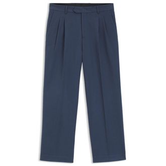 BOSS Tapered-fit trousers in stretch-cotton twill