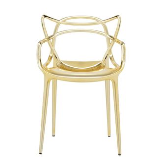 Kartell Masters Stuhl, metallic gold