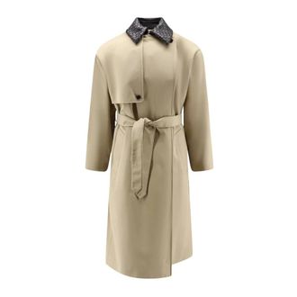 Bottega Veneta Dames, Mantels, Beige, Maat: 2XS Katoen