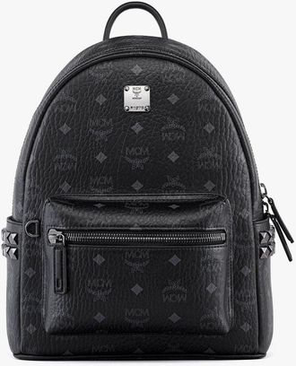 MCM Stark Side Studs Backpack In Visetos