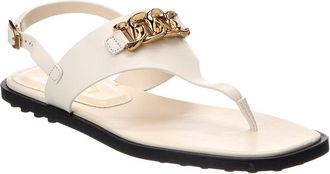 Tod's Tods Gomma Leather Sandal